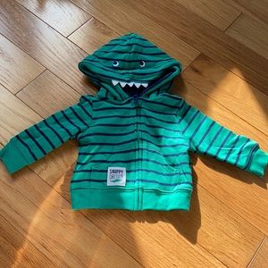 Carter's Newborn hoodie green and navy blue
